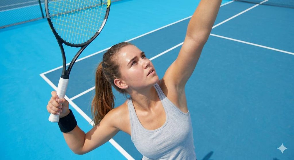 Temporary tennis court image